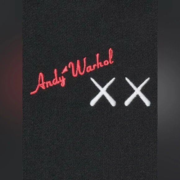 Uniqlo x KAWS + Warhol Graphic Sweatshirt Black size S - Picture 3 of 13